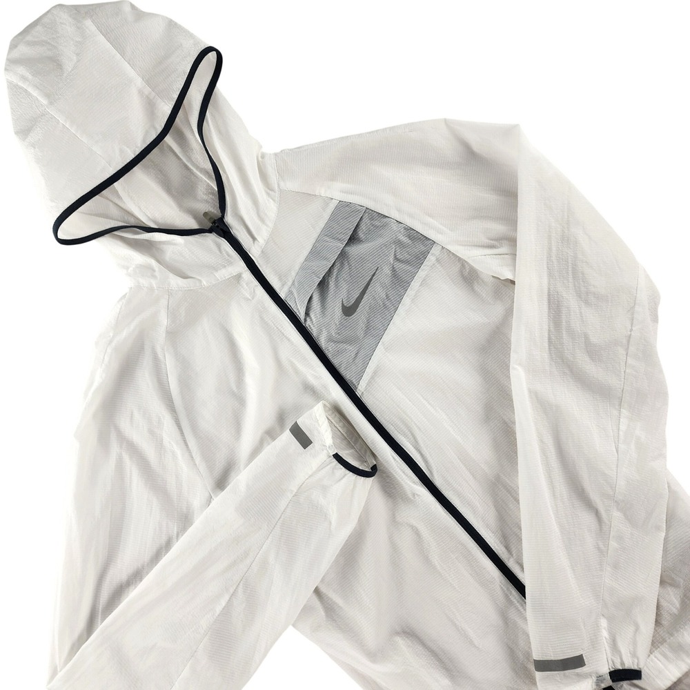 Nike Women Impossibly Light Jacket Running Windbreaker Ripstop Nylon Full Zip XS